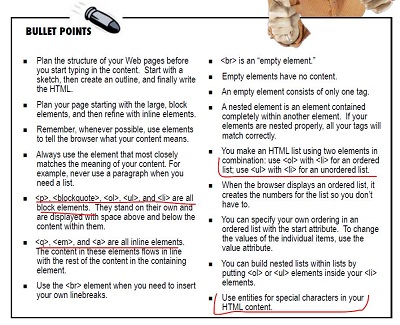 key points of chapter 3